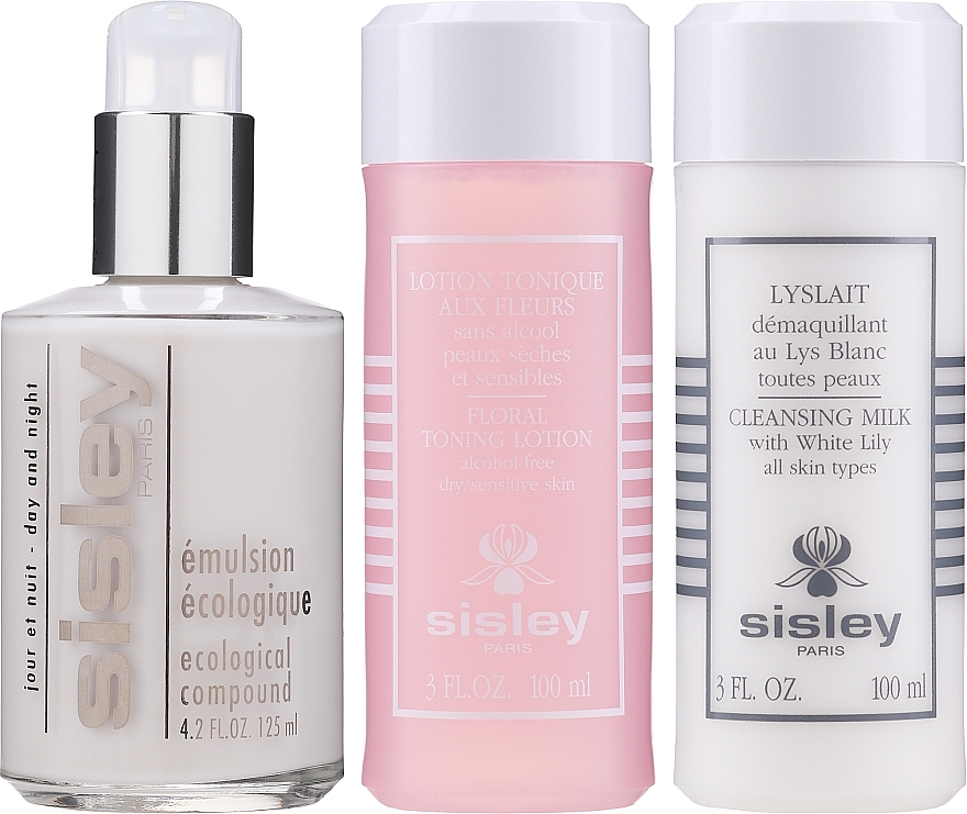 Набор - Sisley I Love My Skin Care (emulsion/125ml + cl/milk/100ml + f/lot/100ml) — фото N2
