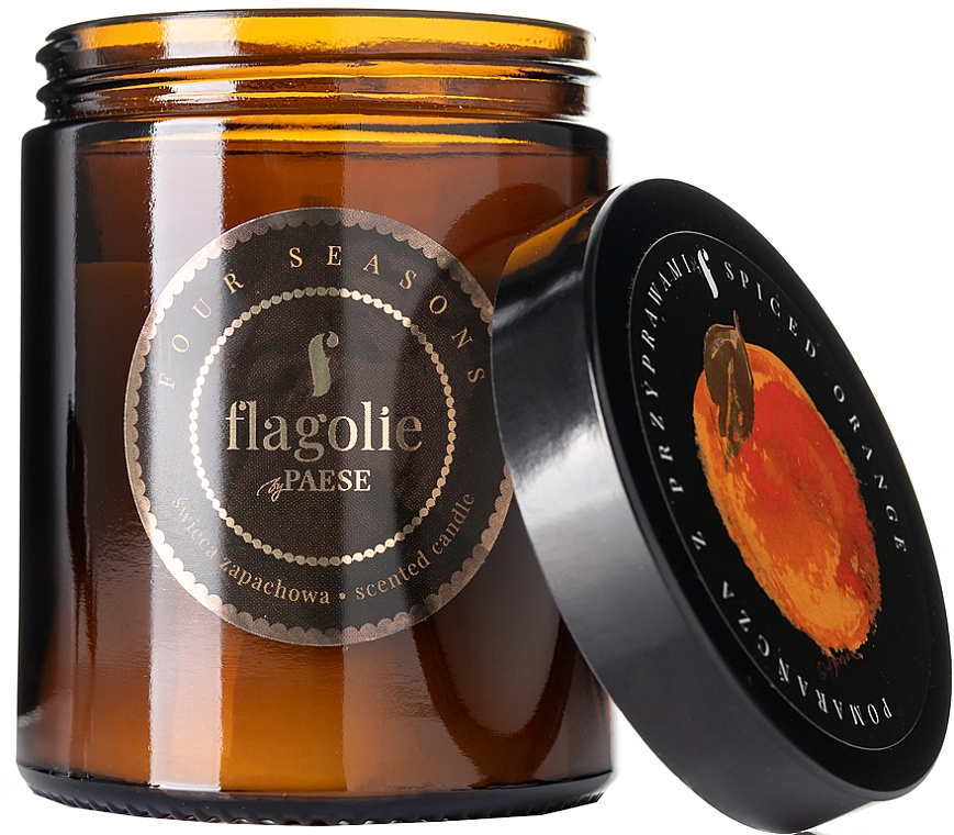 Ароматическая свеча в банке "Апельсин со специями" - Flagolie Fragranced Candle Spiced Orange — фото N1