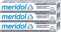 Духи, Парфюмерия, косметика Зубная паста - Meridol Gentle White (3х75ml)