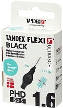 Міжзубні йоржики, 1.6 mm, чорний - Tandex Flexi Ultra Soft Black — фото N1