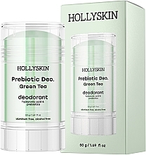 Парфумований дезодорант з гіалуроновою кислотою і пребіотиками - Hollyskin Prebiotic Deo. Green Tea — фото N1