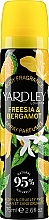 Парфумерія, косметика Yardley Freesia & Bergamot - Дезодорант