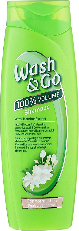 Шампунь для нормальных волос с экстрактом жасмина - Wash&Go — фото N2