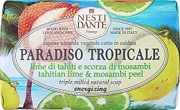 Парфумерія, косметика Мило "Лайм і мангустин" - Nesti Dante Paradiso Tropicale Tahitian Lime & Mosambi Peel Soap