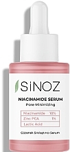 Ніацинамідна сироватка для звуження пор - Sinoz Niacinamide Serum Pore Minimizing — фото N1