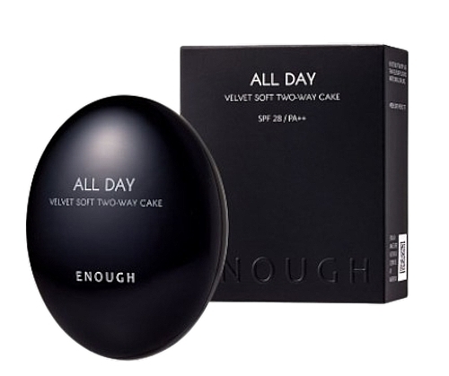 Пудра для обличчя - Enough All Day Velvet Soft Two-Way Cake SPF 28 PA++ — фото N1