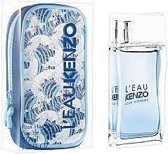 Духи, Парфюмерия, косметика Kenzo L'Eau Kenzo Pour Homme - Набор (Edt/50ml + Neo Pouch)