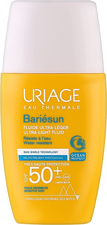Сонцезахисний флюїд-крем для обличчя - Uriage Bariesun Ultra-Light Fluid SPF50+