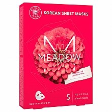 Парфумерія, косметика Набір тканинних масок - Mi-Ri-Ne Meadow Sheet Mask (mask/5x25g)