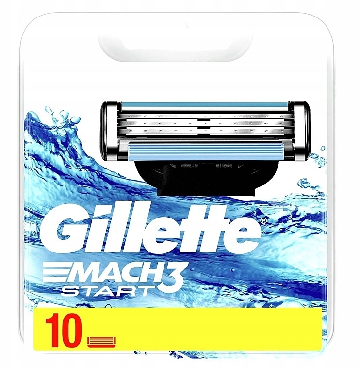 Сменные кассеты для бритья, 10 шт. - Gillette Mach3 Start — фото N1