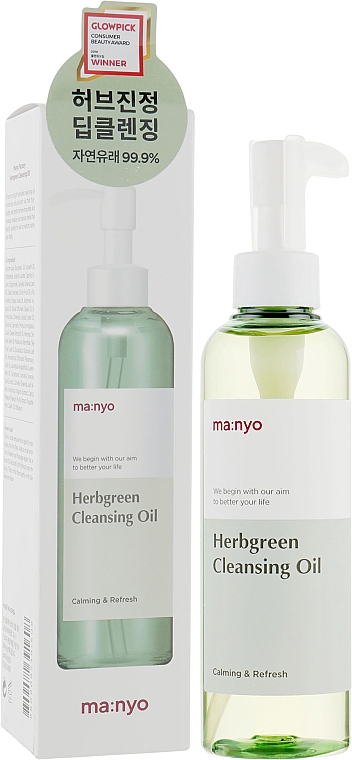Гідрофільна олія з екстрактом трав - Manyo Factory Herb Green Cleansing Oil (пробник) — фото N1
