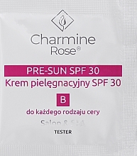 Крем для догляду за шкірою після інвазивних процедур - Charmine Rose Pre-Sun SPF 30 (пробник) — фото N1