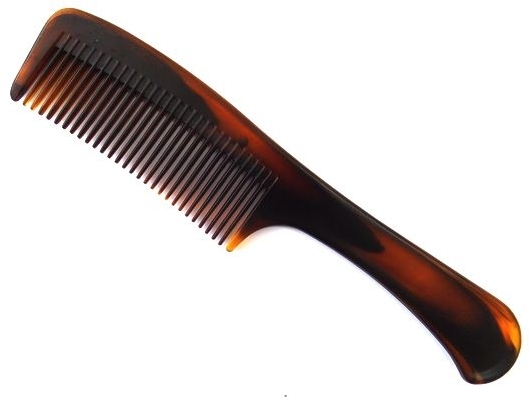 Гребень для волос с ручкой, большой, коричневый - Beauty Line — фото N2