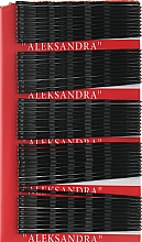 Невидимки для волос "Aleksandra", 6,5 см, черные - Cosmo Shop — фото N1