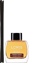 Аромадиффузор "Корица и ваниль" - Loris Parfum Reed Diffuser Cinnamon & Vanilla  — фото N2