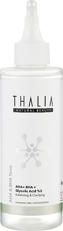 Активный тоник с кислотами для очищения кожи лица - Thalia AHA+BHA Tonic — фото N1