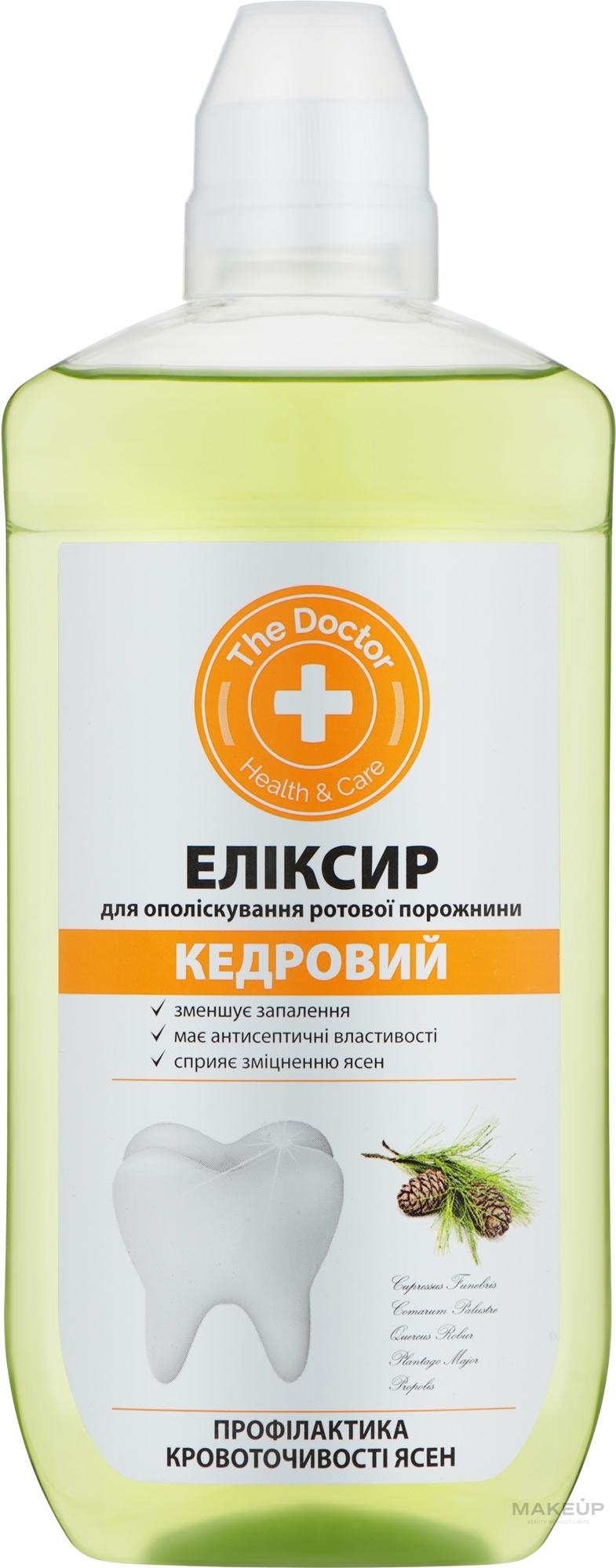 Еліксир для ополіскування порожнини рота кедровий - Домашний Доктор — фото 500ml