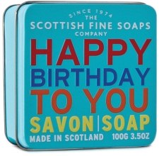 Духи, Парфюмерия, косметика Мыло "С днём рождения" - Scottish Fine Soaps "Happy Birthday" Soap Tin