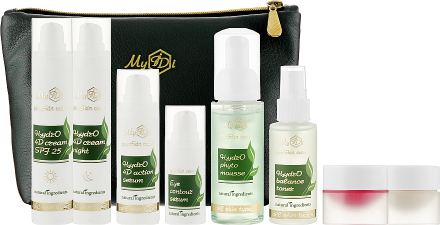 Набор ежедневного ухода для сухой и нормальной кожи, 9 продуктов - MyIDi Beauty H2ydrO Kit 