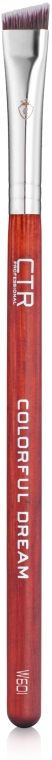 Пензлик для брів з синтетичного ворсу, W601 - CTR — фото N1