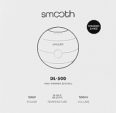 Воскоплав баночный DL-500 Black на 100W и 500 мл, черный - SMOOTH Wax Warmer — фото N6