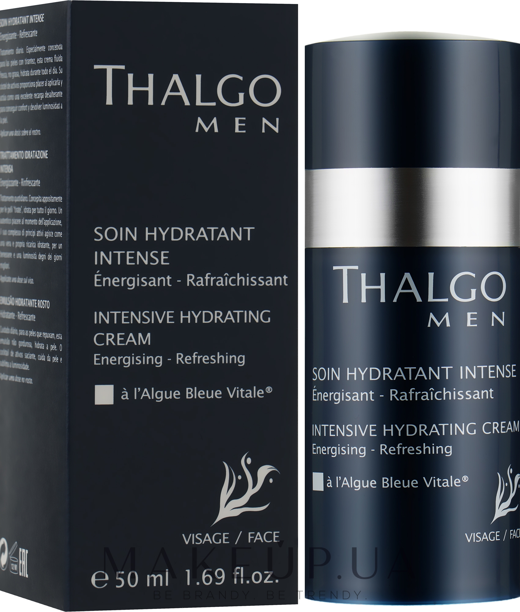Інтенсивний зволожуючий крем для чоловіків - Thalgo Intense Hydratant Cream — фото 50ml