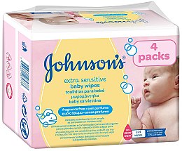 Духи, Парфюмерия, косметика Влажные салфетки, 224 шт. - Johnson’s® Baby Extra Sensitive