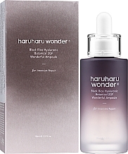 Антивікова ампула для обличчя - Haruharu Wonder Black Rice Hyaluronic Botanical 2GF Wonderful Ampoule — фото N2