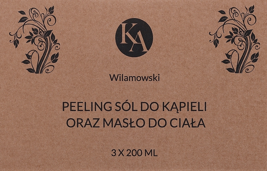 Набор - KaWilamowski (b/scr/200ml + b/oil/200ml + bath salt/200ml) — фото N2
