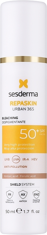 Солнцезащитный крем для лица с депигментирующим действием - Sesderma Repaskin Urban 365 Depigmenting SPF50+ — фото N1