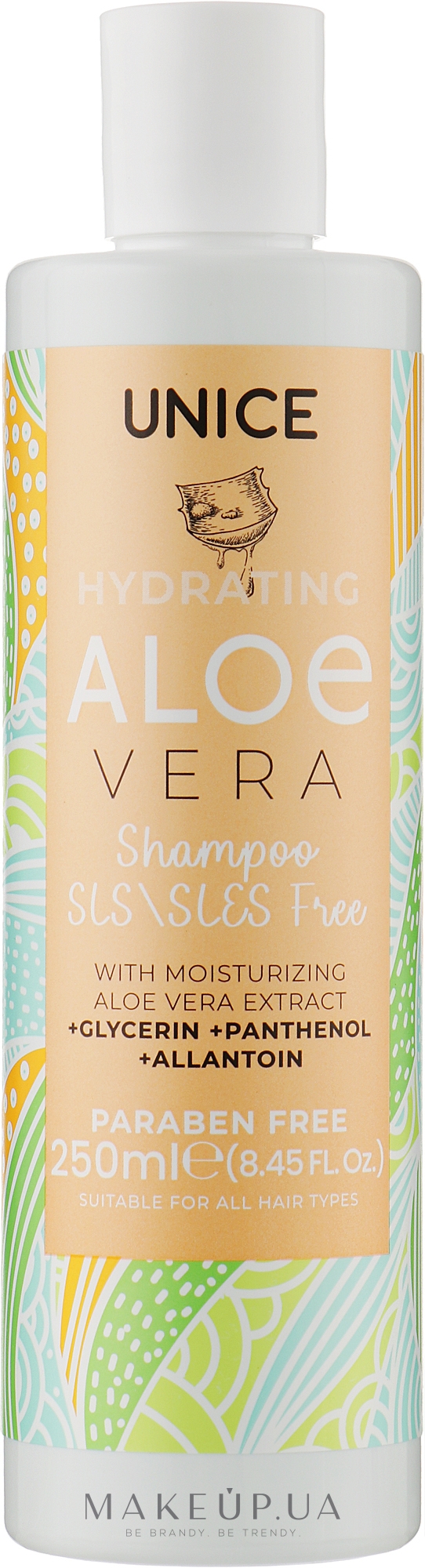 Шампунь с алоэ вера - Unice Hydrating Aloe Vera Shampoo — фото 250ml