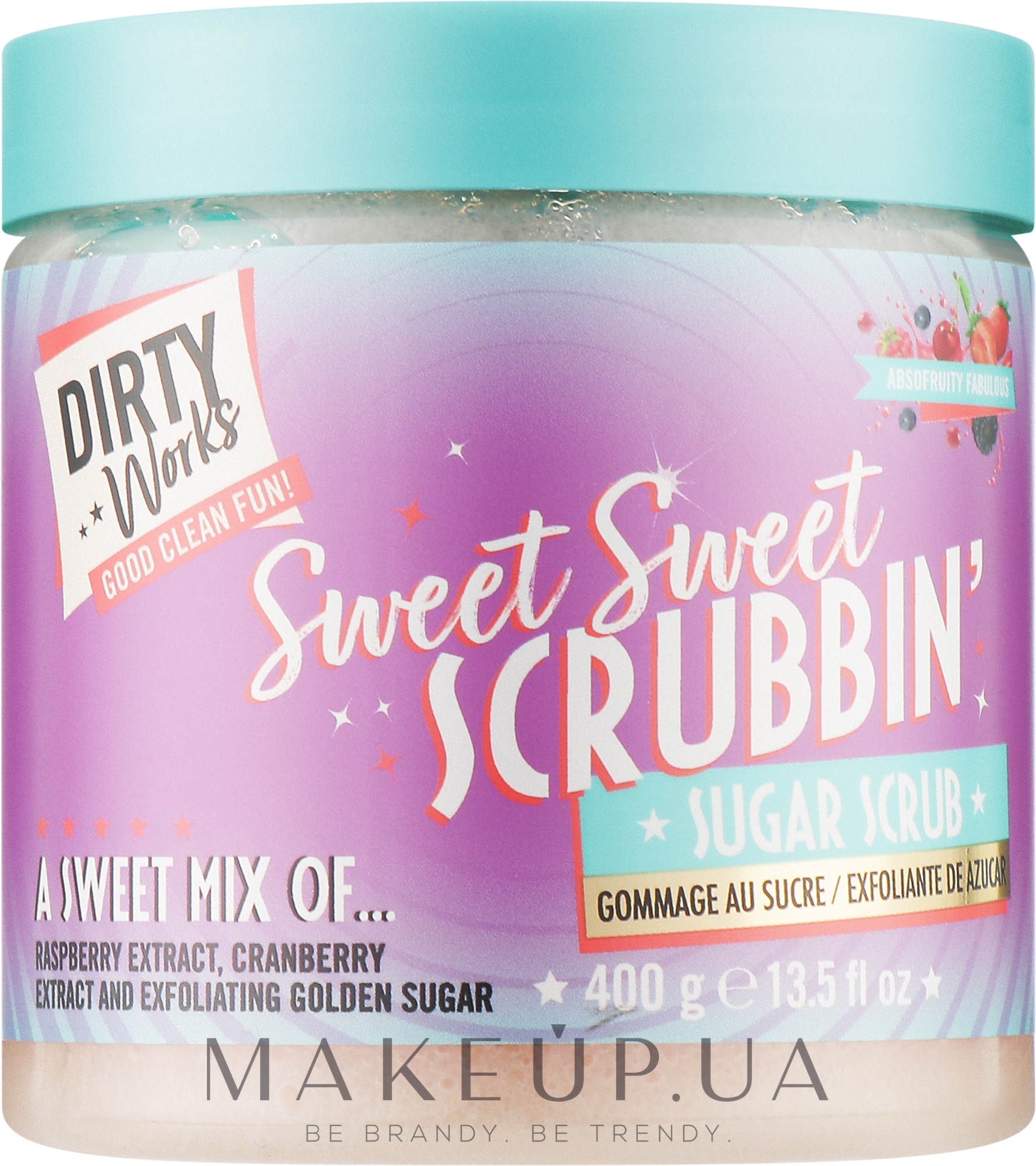 Цукровий скраб для тіла - Dirty Works Sweet Sweet Scrubbin Fruity — фото 400g
