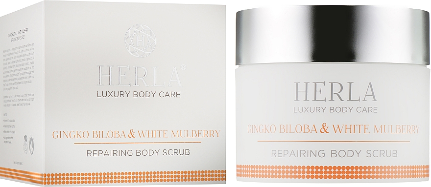 Скраб для тела - Herla Luxury Body Care Gingko Biloba & White Mulberry Body Scrub — фото N1