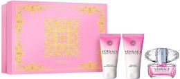 Духи, Парфюмерия, косметика Versace Bright Crystal - Набор (edt/50ml + b/l/50ml + sh/gel/50ml)