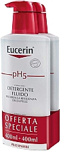 Парфумерія, косметика Набір - Eucerin Ph5 Fluido Detergente (fluid/2*400ml)