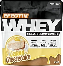 Парфумерія, косметика Сироватковий протеїн "Лимонний чизкейк" - Efectiv Nutrition Whey Protein Lemon Cheesecake