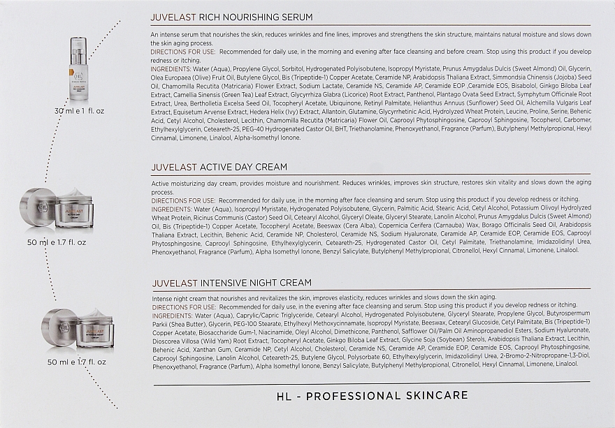 Набір - Holy Land Cosmetics Juvelast (d/cr/50ml + n/cr/50ml + ser/30ml) — фото N3