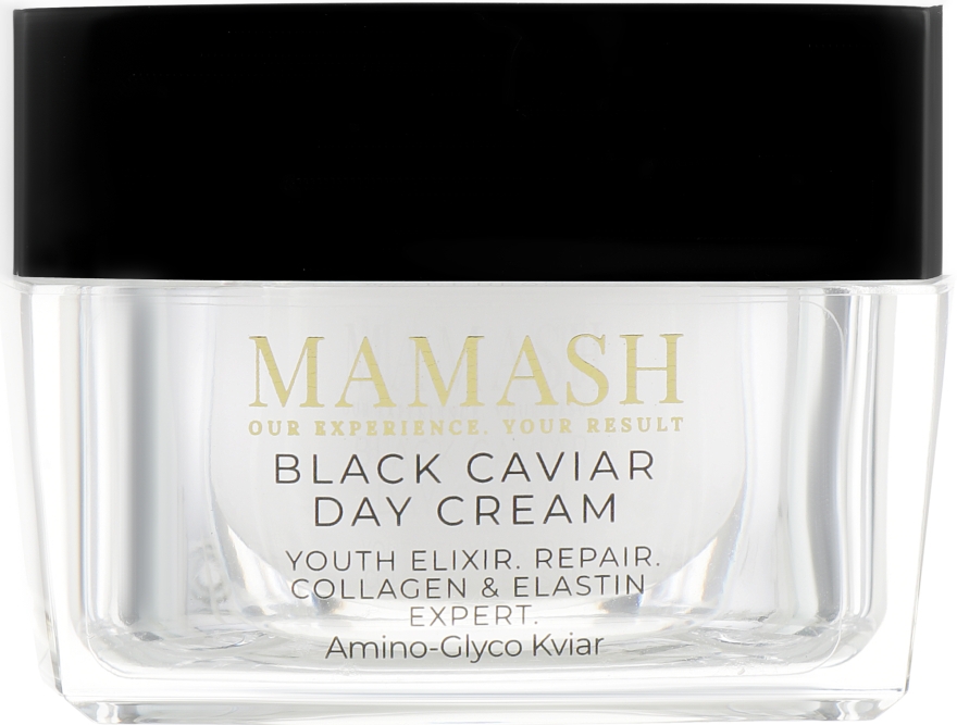 Живильний денний крем для обличчя з цінним екстрактом чорної ікри - Mamash Organic Black Caviar — фото N2