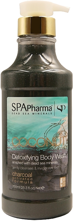Гель для душа с кокосовым углем - Spa Pharma Detoxifyng Body Wash — фото N1
