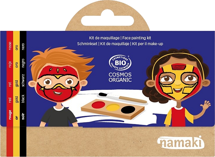 Цветовая палитра для росписи лица - Namaki Ninja & Superhero Face Painting Kit — фото N1
