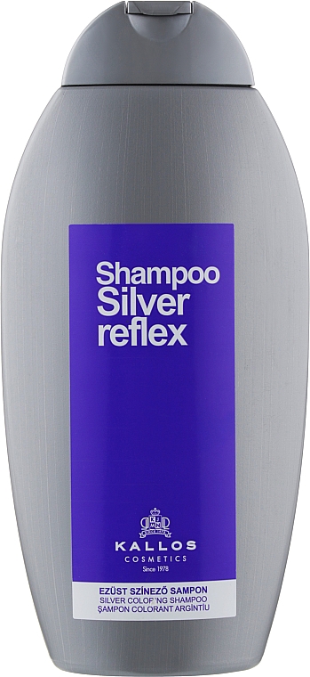 Шампунь срібний забарвлюючий - Kallos Cosmetics Reflex Silver Shampoo — фото N3