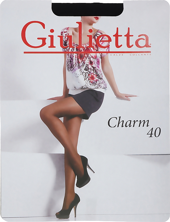 Колготки для женщин "Charm" 40 Den, nero - Giulietta — фото N1
