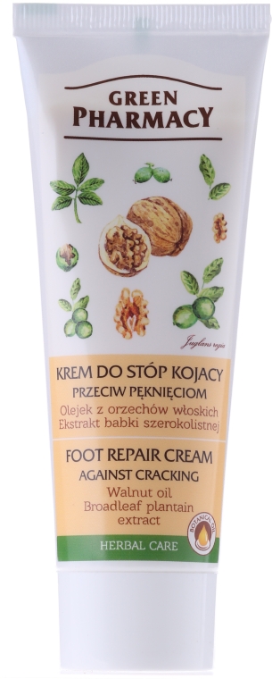 Крем для ніг, загоювальний - Green Pharmacy Foot Cream Walnut Oil — фото N2