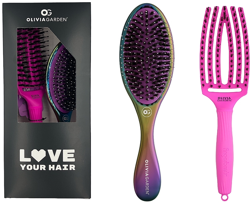 Набор - Olivia Garden Love Your Hair (h/brush/2pcs) — фото N1