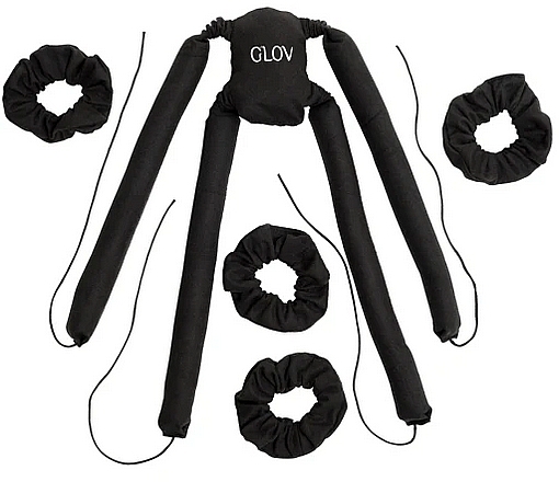 Багатострижневі бігуді для холодного завивання волосся, чорні - Glov Cool Curl Spider — фото N1