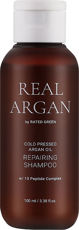 Відновлювальний шампунь з аргановим маслом - Rated Green Real Argan Repairing Shampoo — фото N1