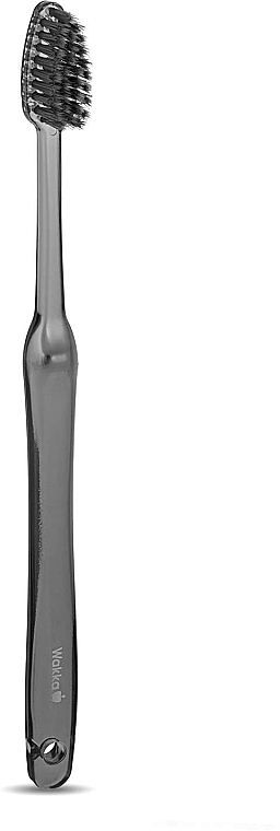 Зубна щітка, чорна - Shinyei Mizuha Wakka With Black Silica Filaments Toothbrush — фото N2