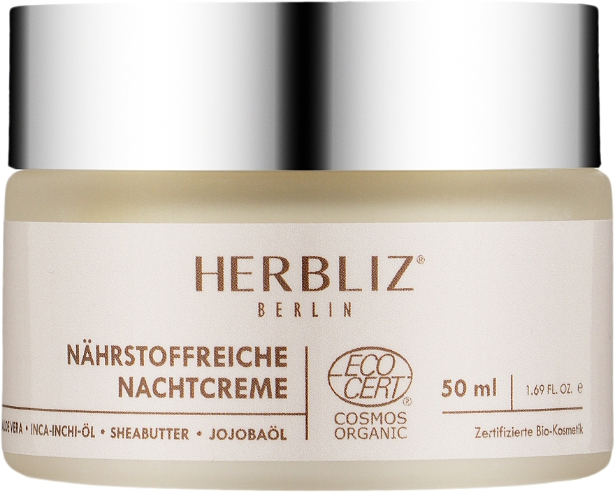Поживний нічний крем для обличчя - Herbliz Nourishing Night Cream