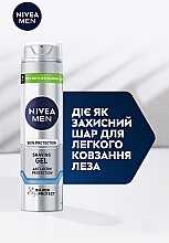 Гель для бритья "Серебряная защита" - NIVEA MEN Silver Protect Skin Protection Shaving Gel — фото N4