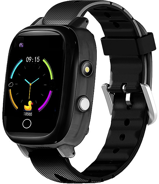 Смарт-часы для детей, черные - Garett Smartwatch Kids Sun 4G — фото N2